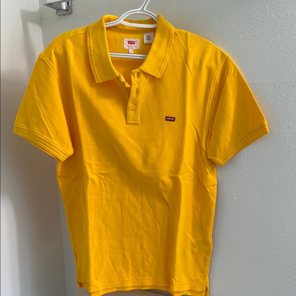 Levi's Men's Bright Yellow Polo Shirt
